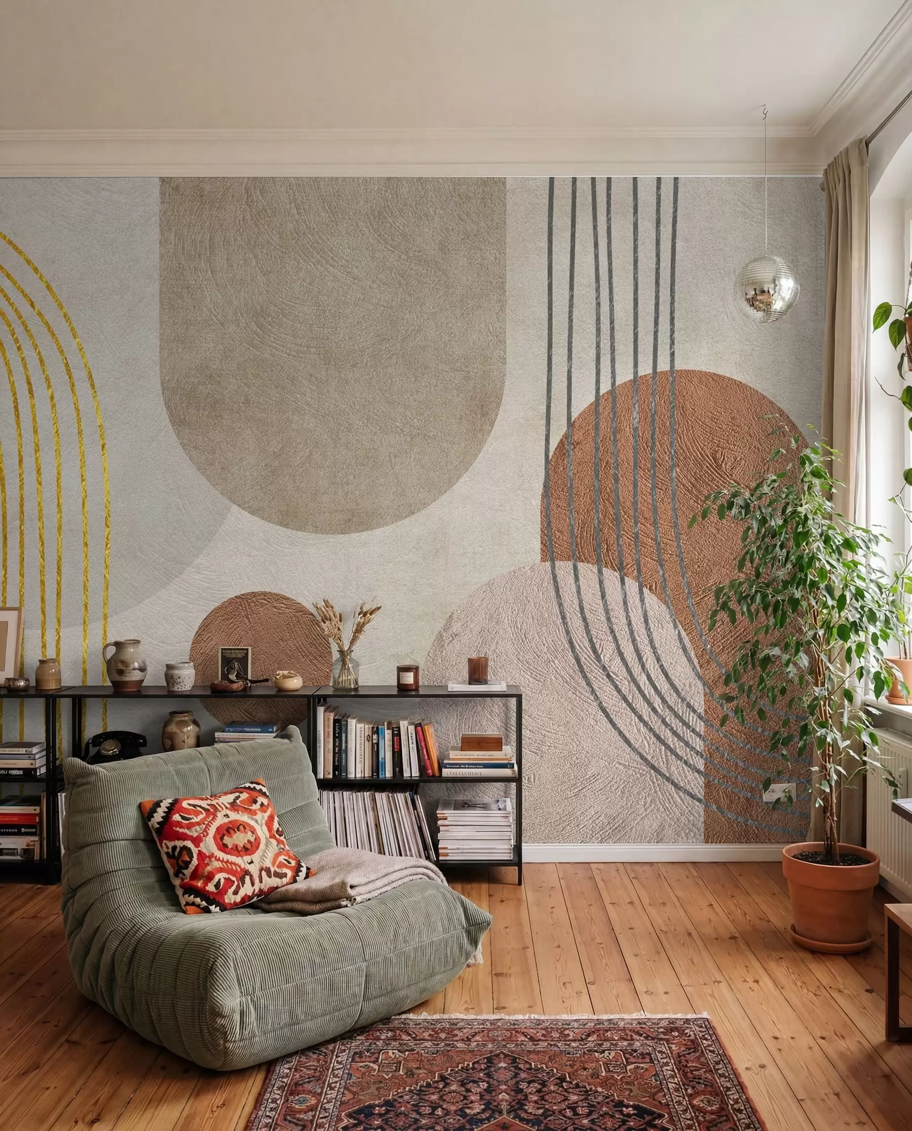 wall murals Lukovi u okeru i glini u97255