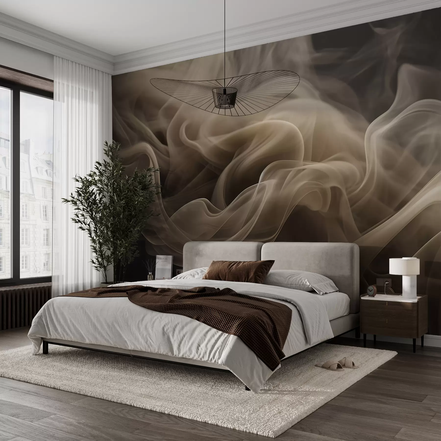 wall murals Апстрактни таласи дима u96591