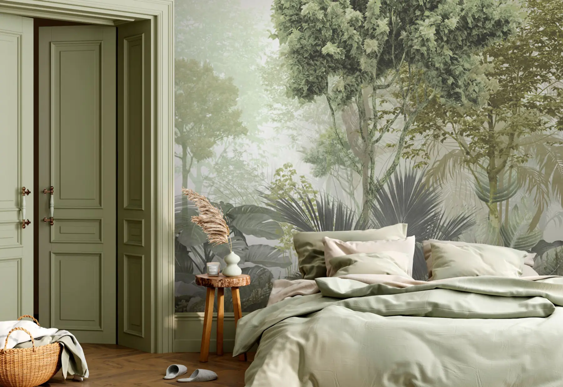 wall murals Ујутро у дубини шуме u97409