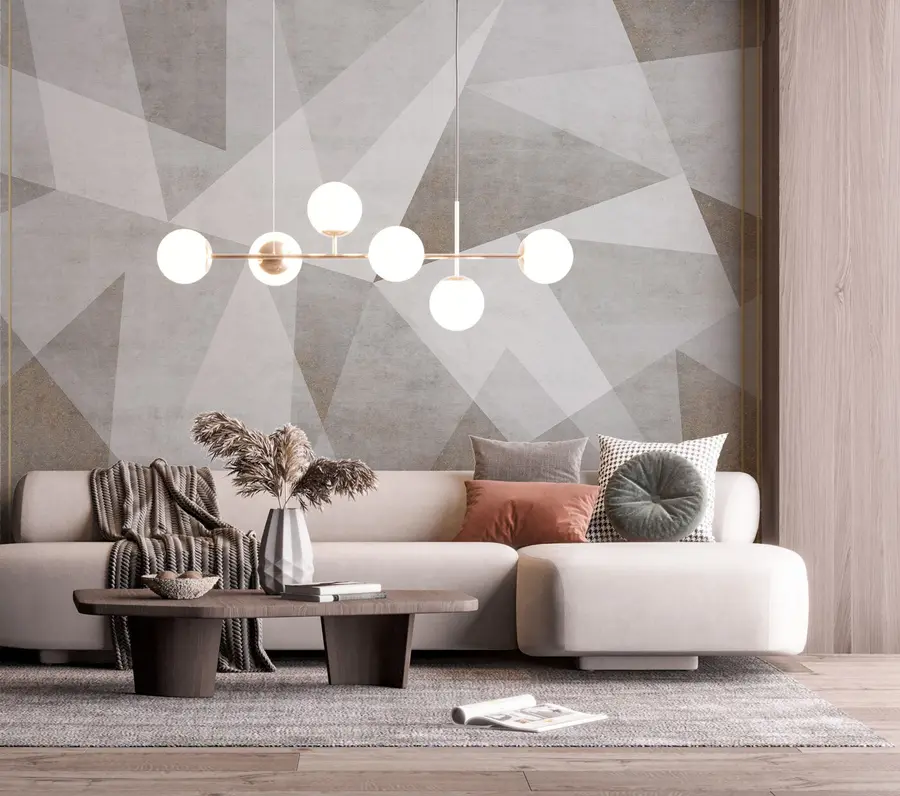 wall murals Херметијски троуглови са линијама u97345