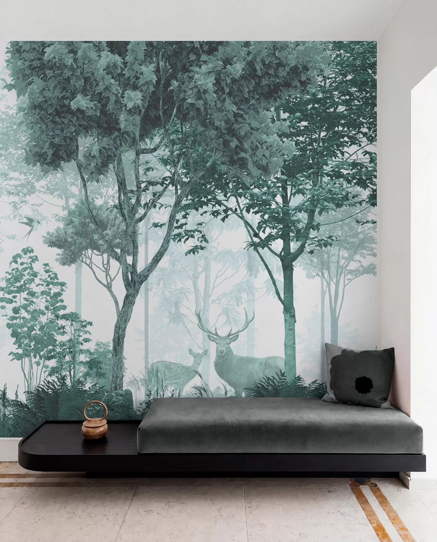 wall murals Чаробна шума тиркизне боје u72134v3