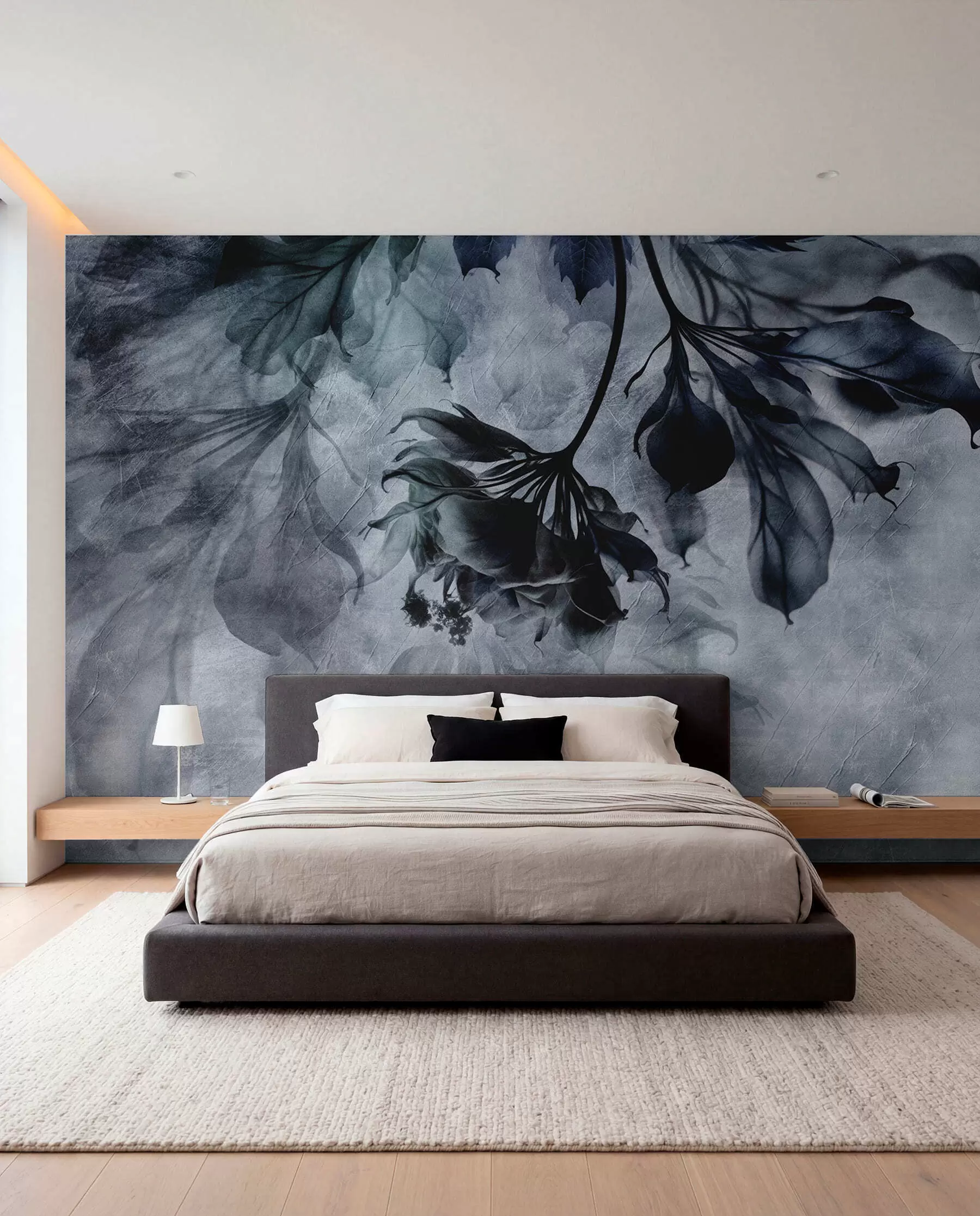 wall murals Нежне прозирне гране у плавој боји u93927v1