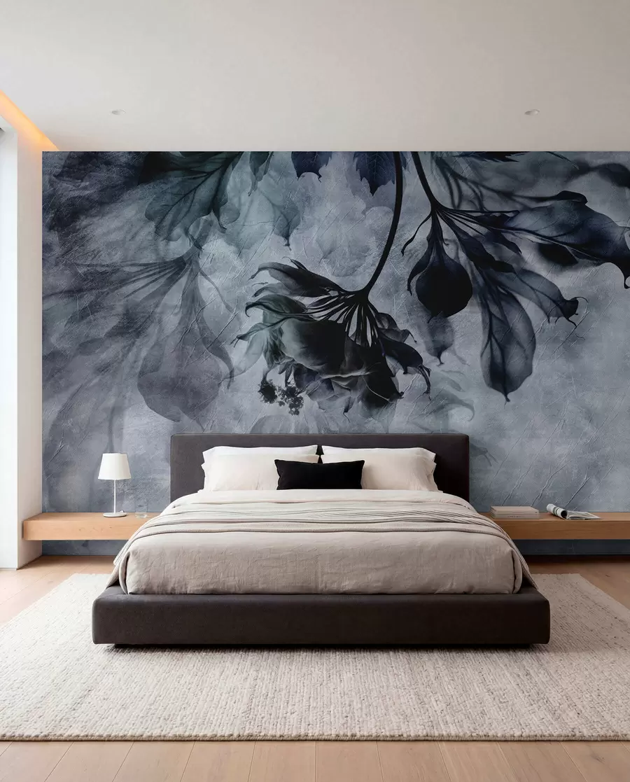 wall murals Нежне прозирне гране у плавој боји u93927v1