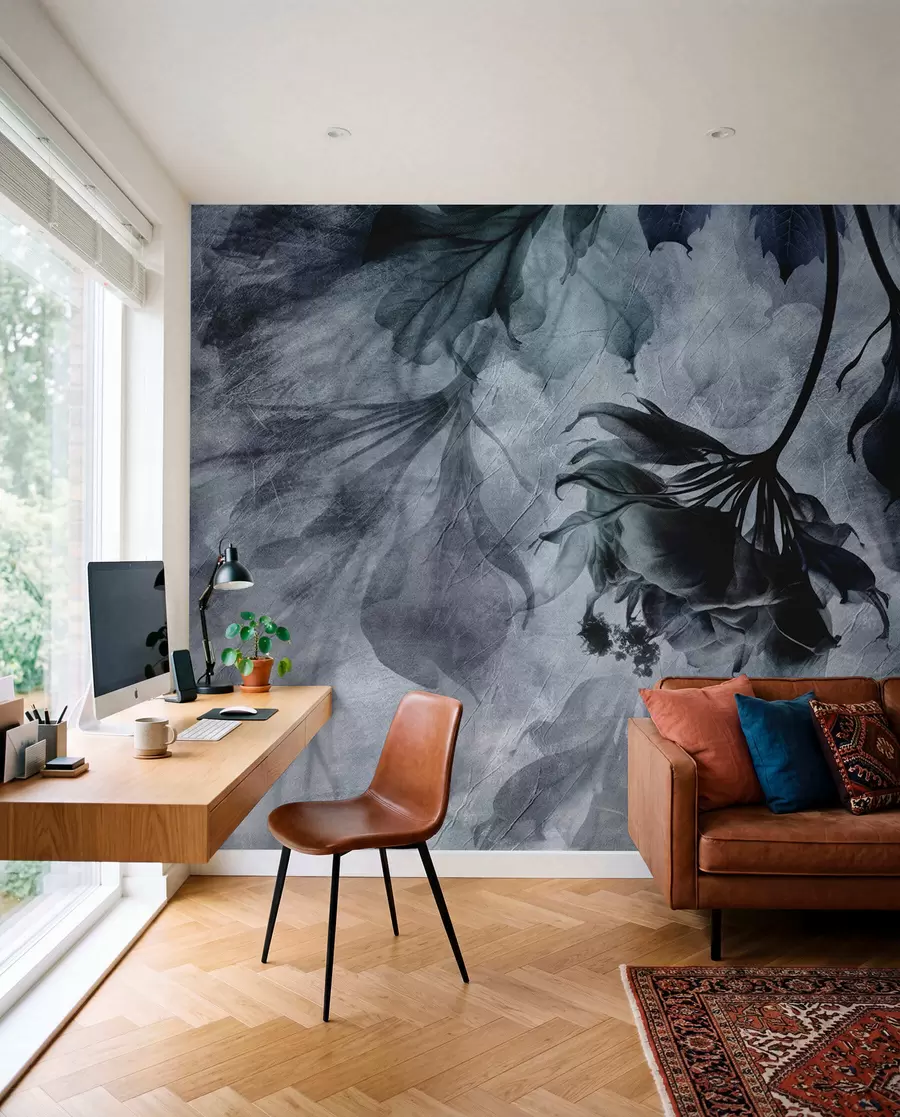 wall murals Нежне прозирне гране у плавој боји u93927v1