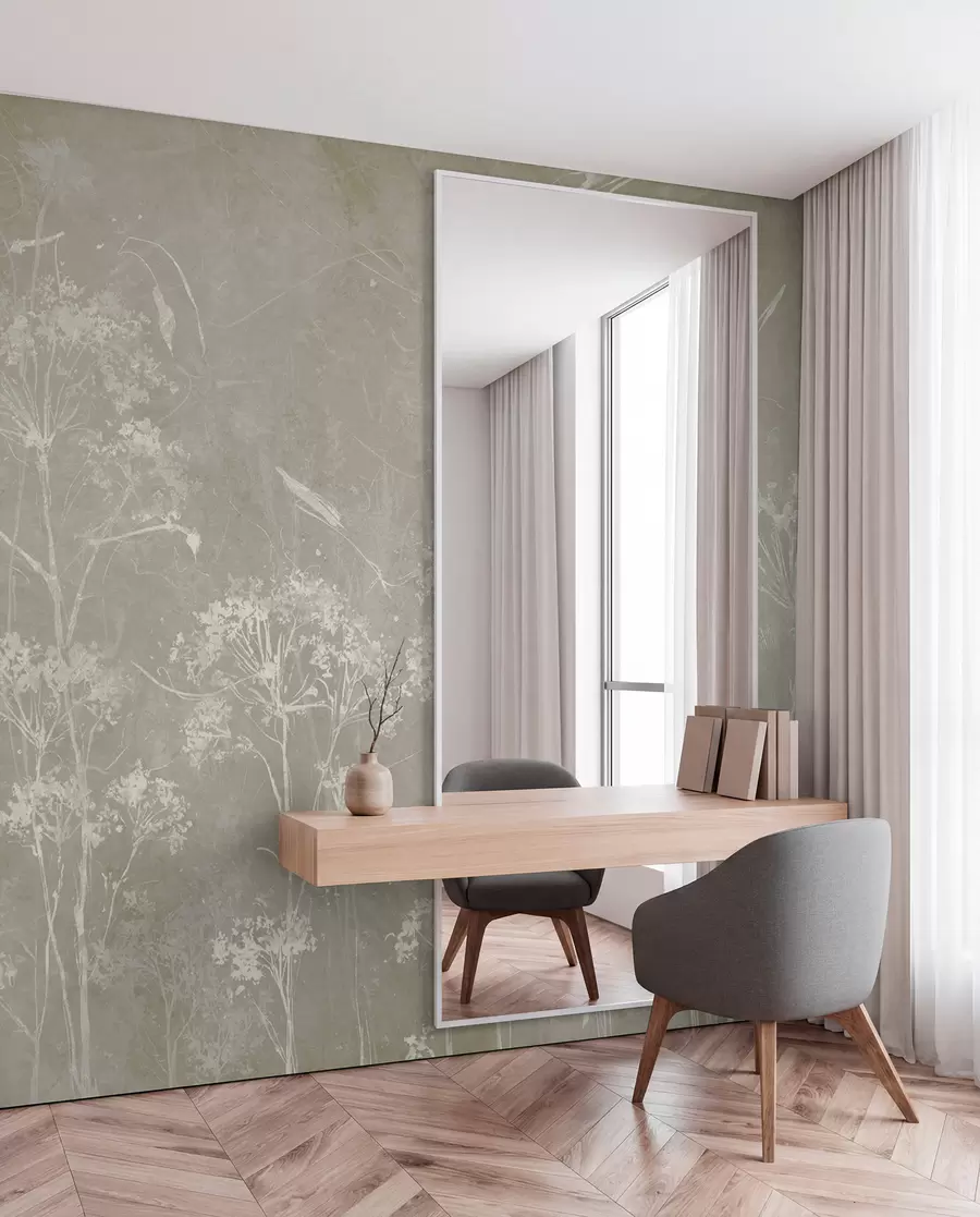 wall murals Livada na postaranoj sivoj u96551v2