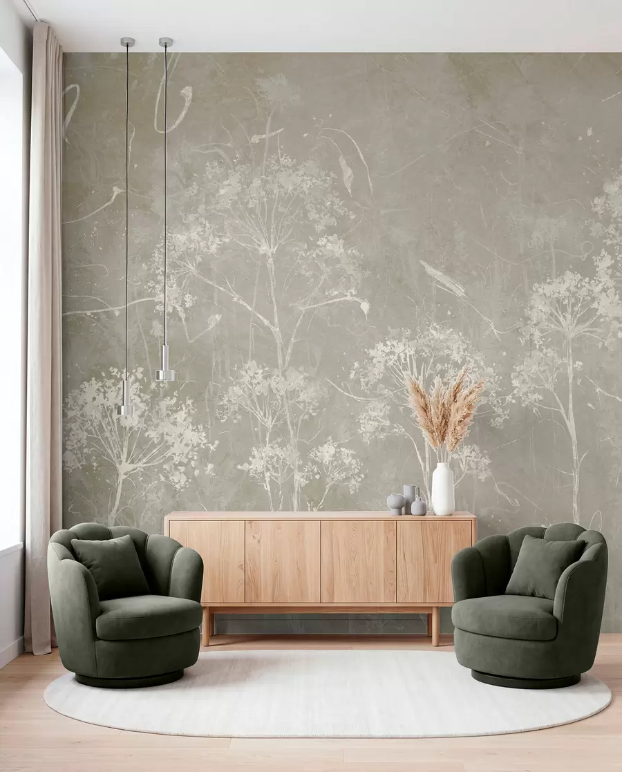 wall murals Livada na postaranoj sivoj u96551v2