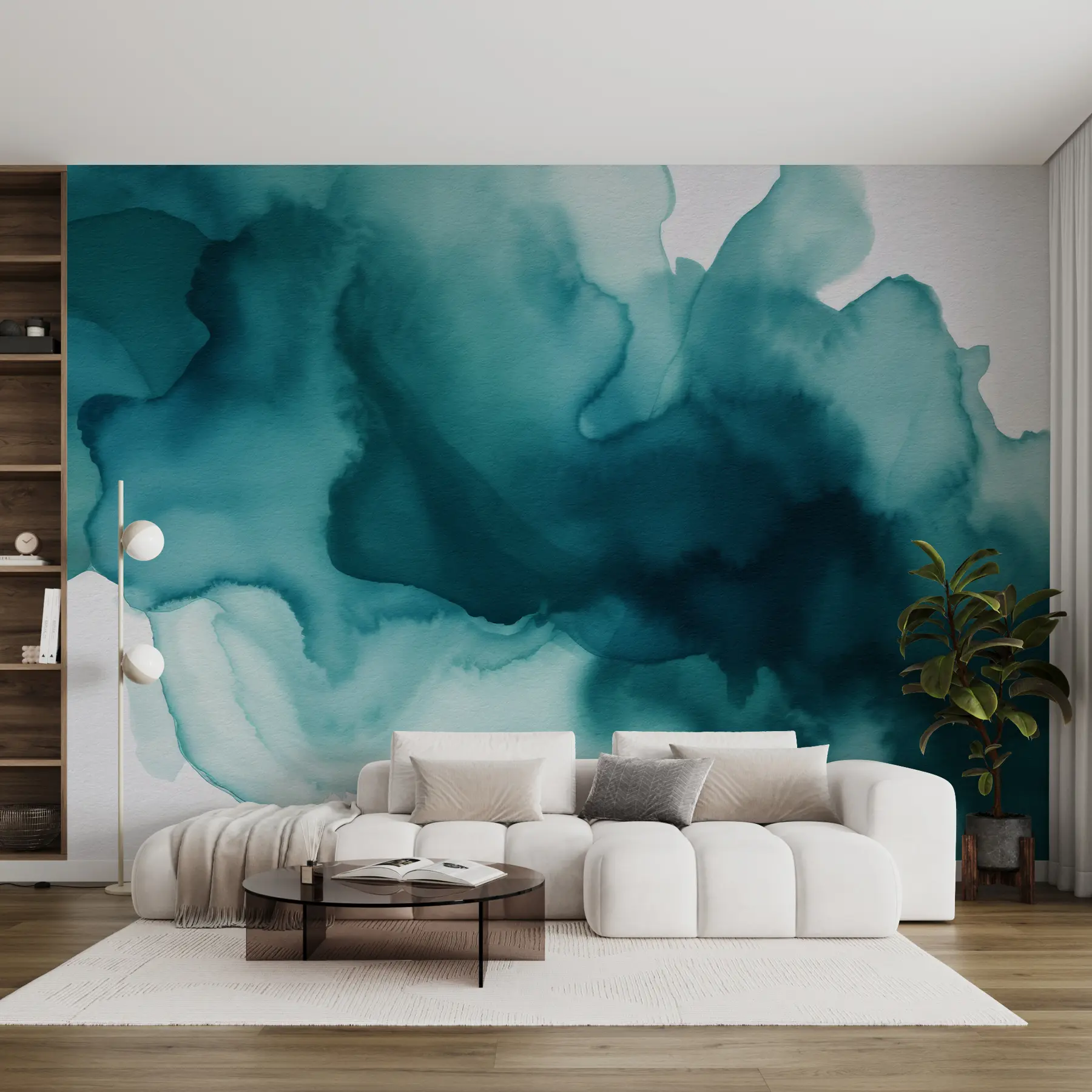 wall murals Азурни дим u97863