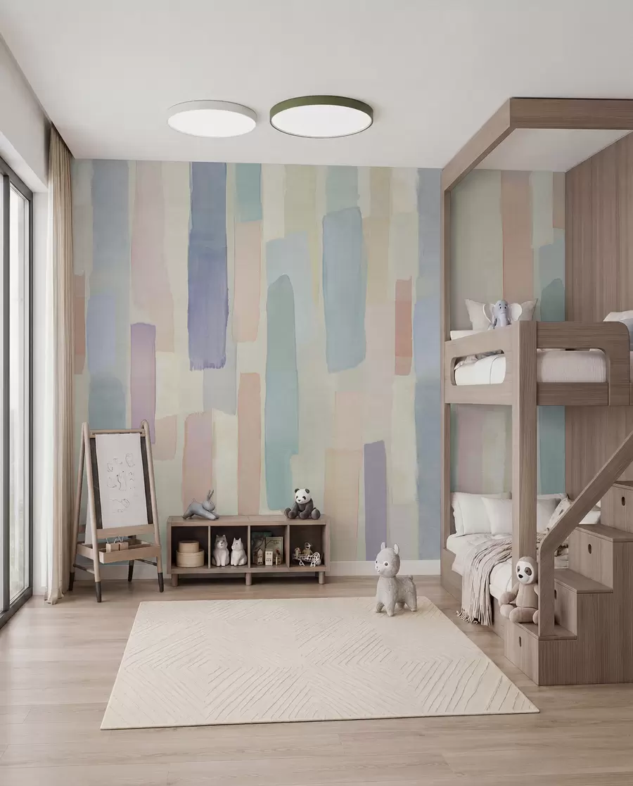 wall murals Pastelni potezi četkice u97869