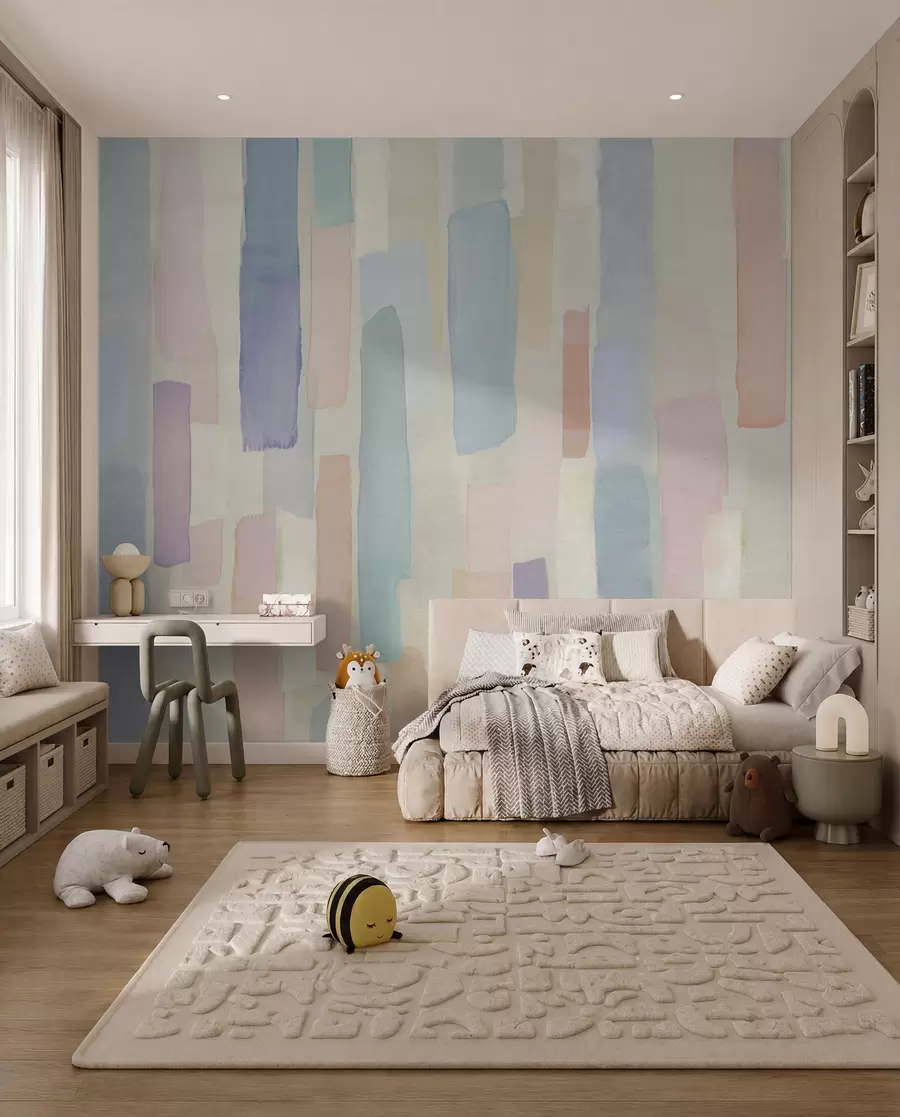 wall murals Pastelni potezi četkice u97869