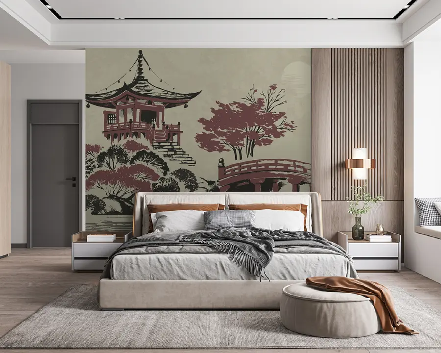 wall murals Јесењи пејзаж у Кјоту u97635