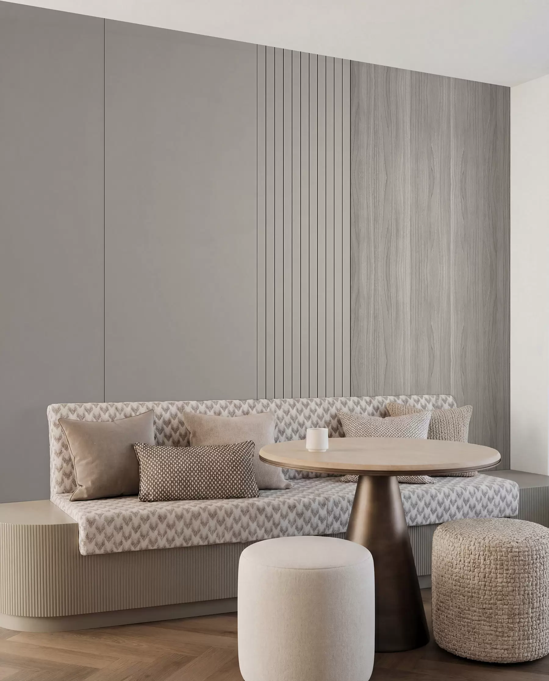 wall murals Fine drvene linije u97549