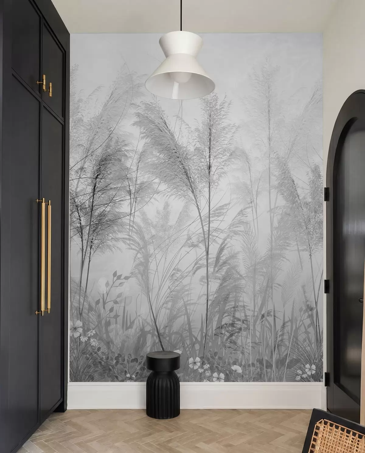 wall murals Livada u srebrnoj izmaglici u93903v4