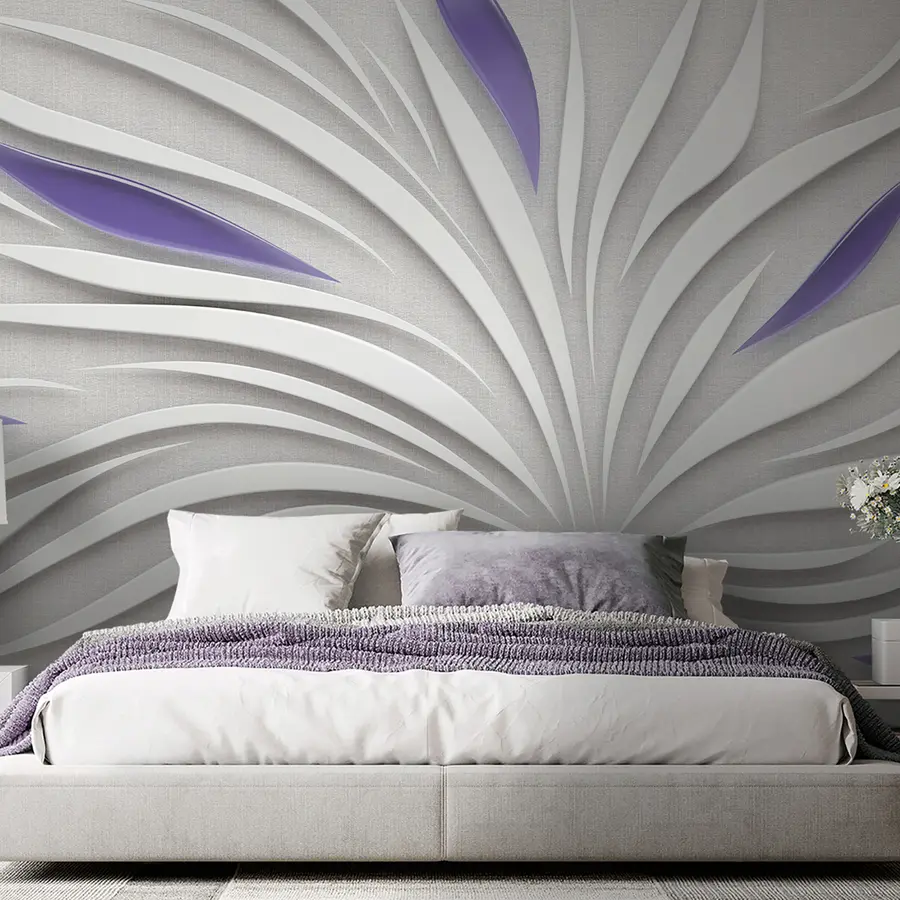 wall murals Апстрактни цвет на тканини у љубичастим бојама u06452v3