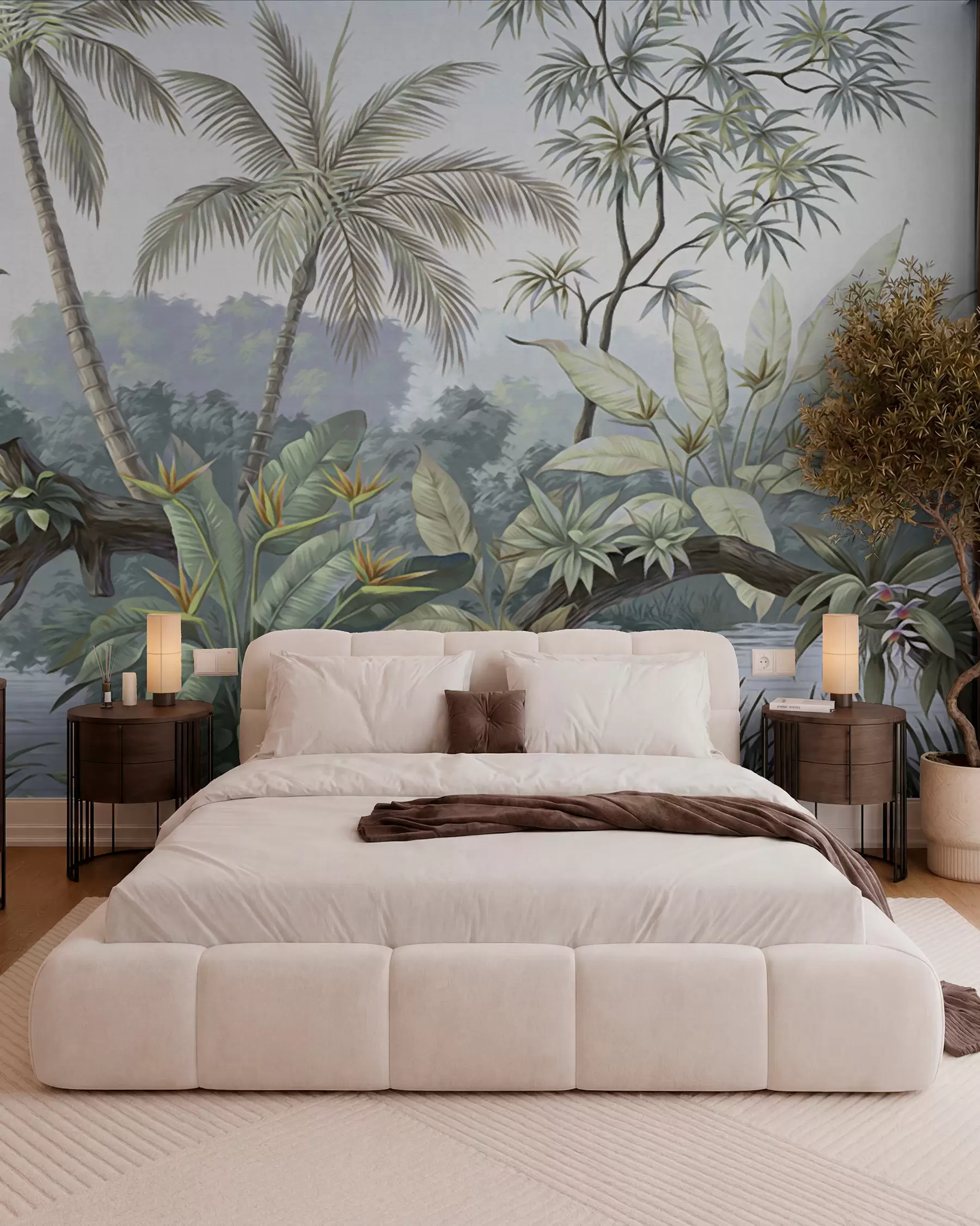 wall murals Palme uz skrivenu lagunu u15442