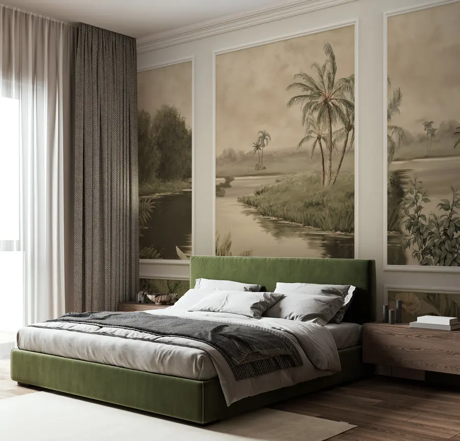 wall murals Калуповање са пејзажом u98243