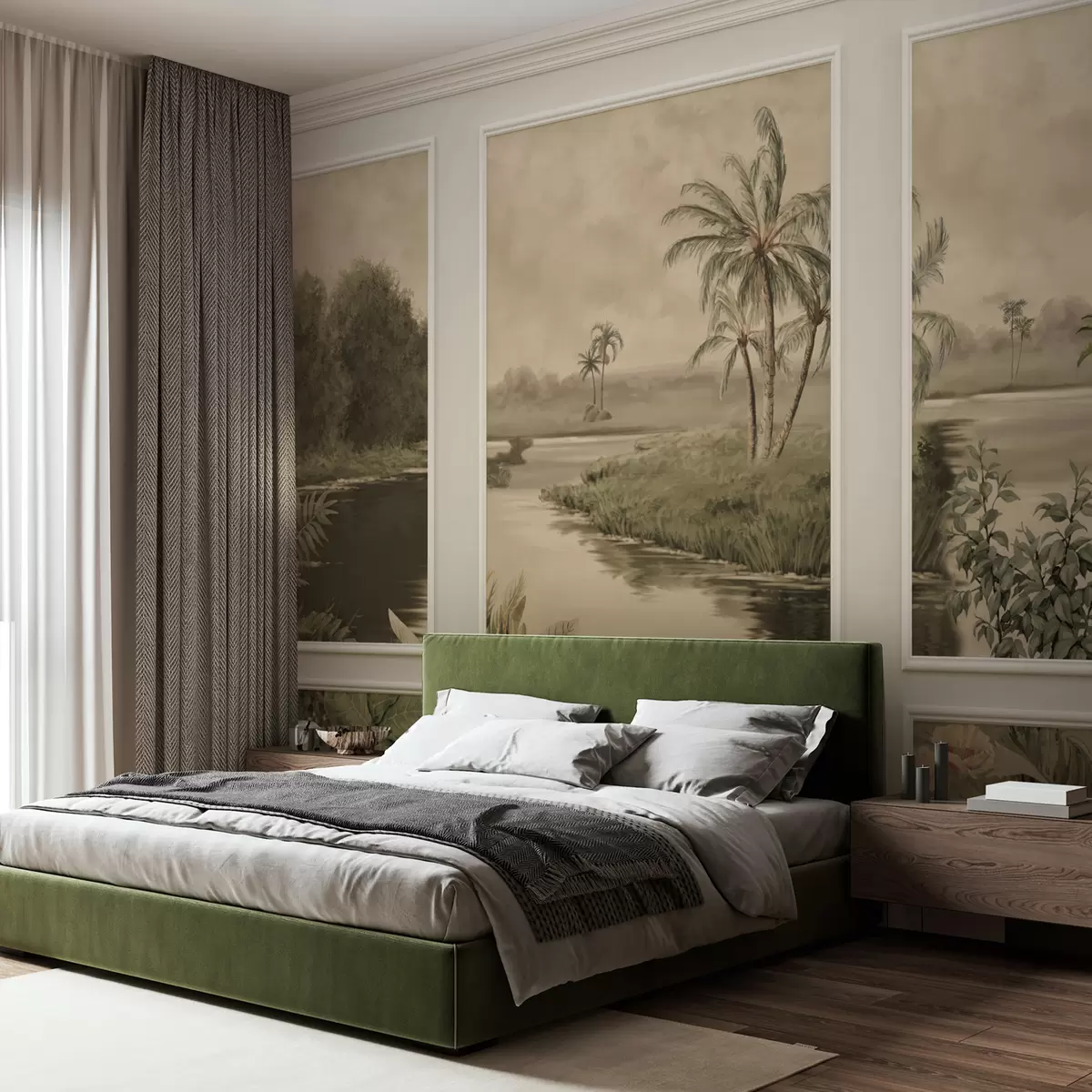 wall murals Калуповање са пејзажом u98243