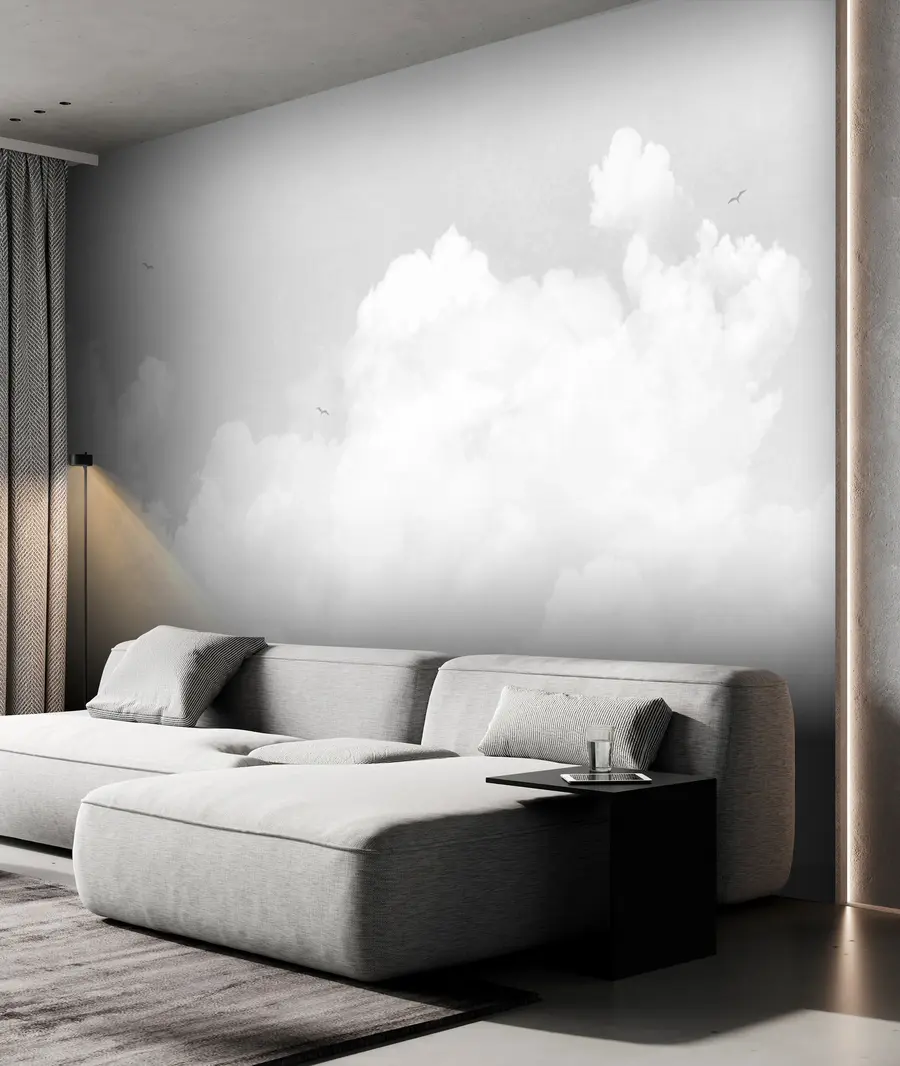 wall murals Винтаге облаци сиво небо u96783v4