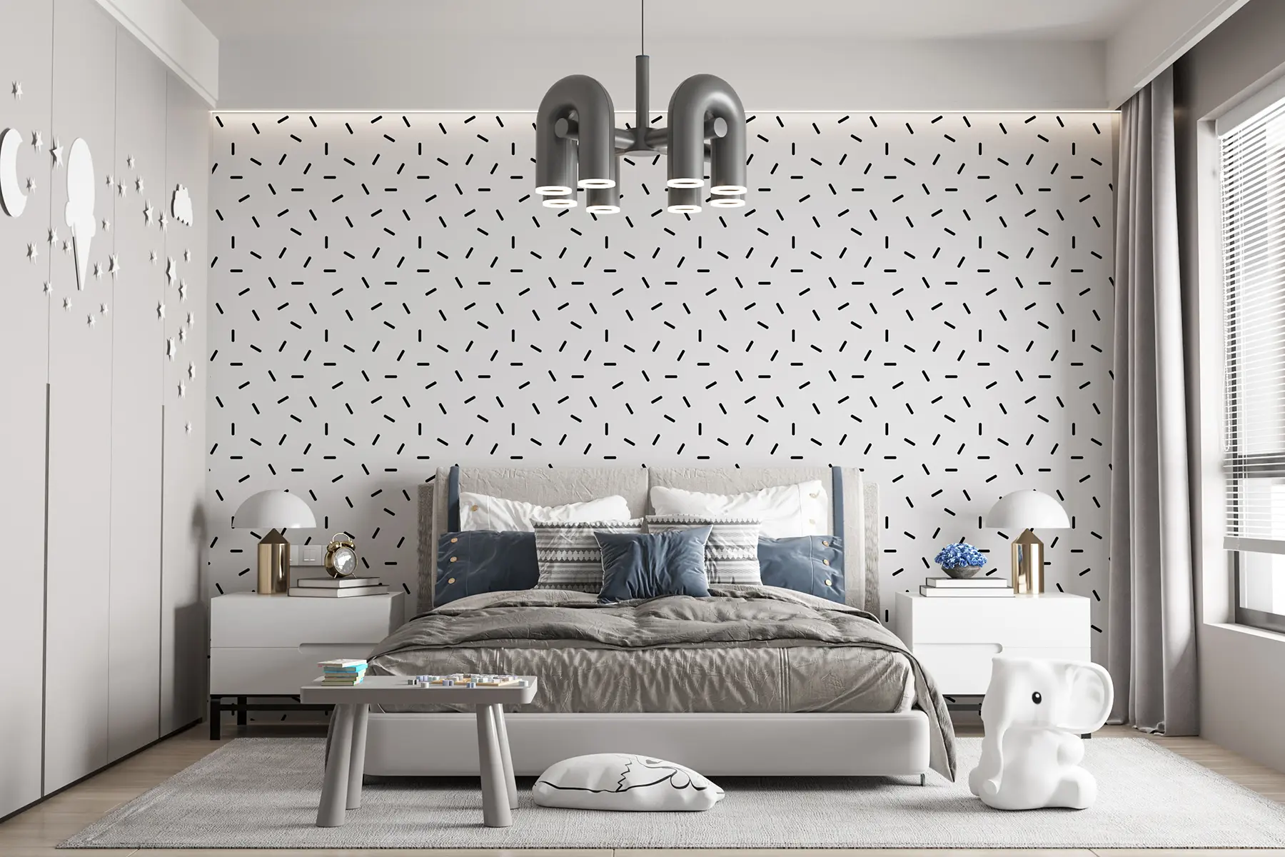 wall murals У тренду геометријске цртице, скандинавски стил u98564