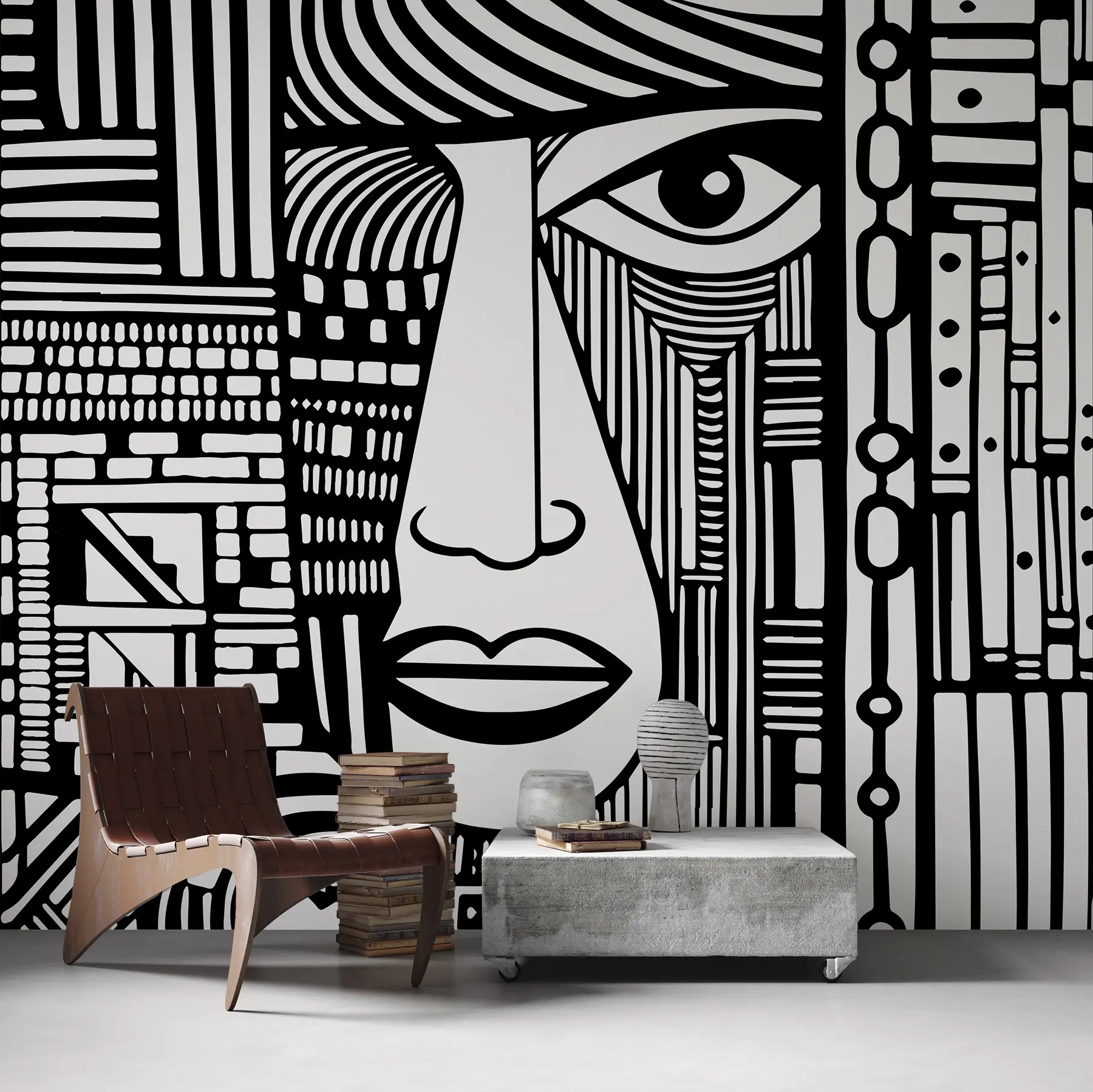 wall murals Апстрактно лице u98713