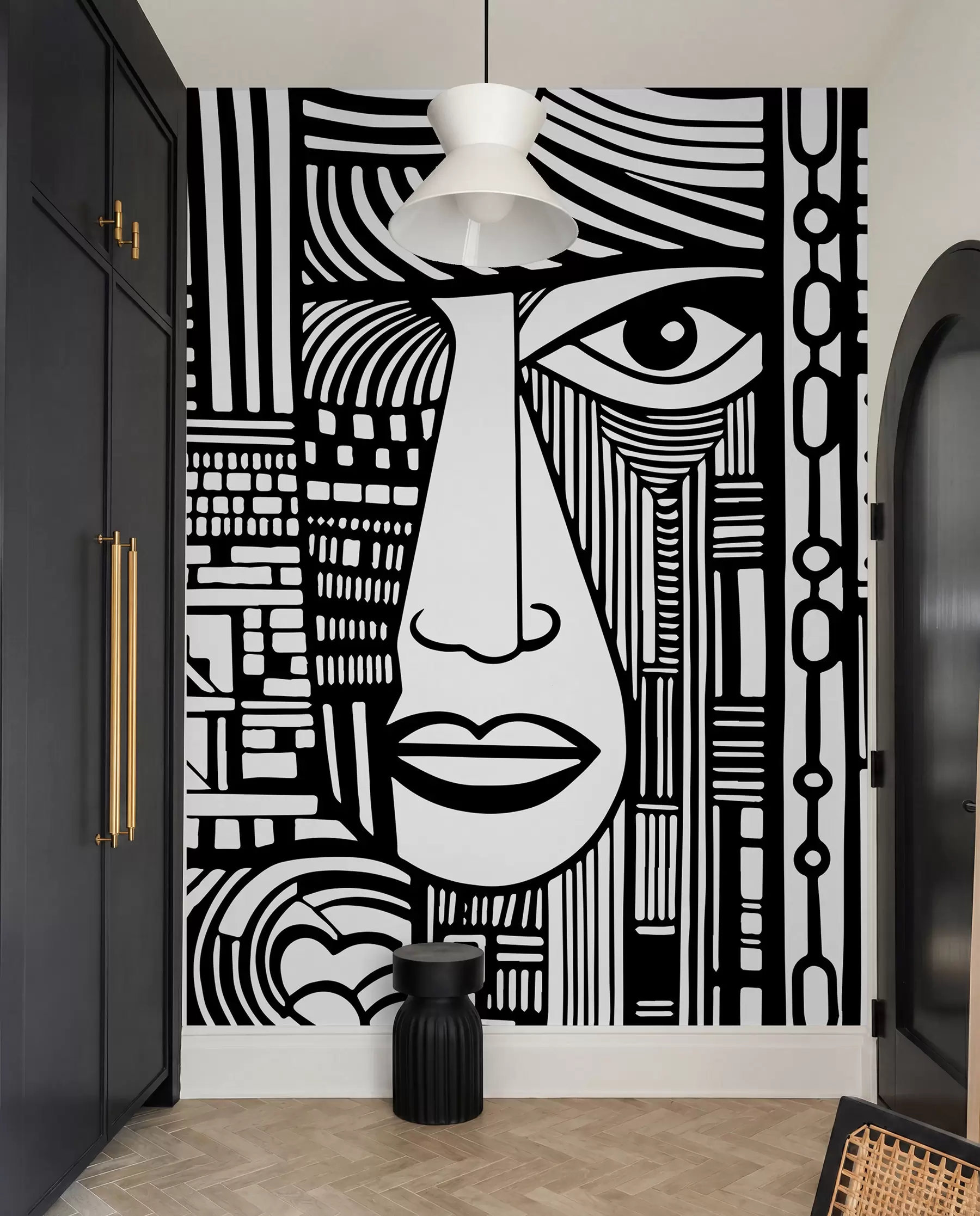 wall murals Апстрактно лице u98713