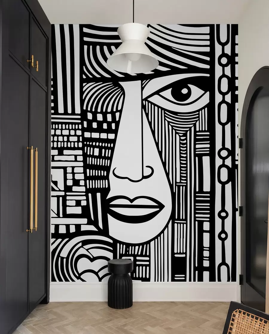 wall murals Апстрактно лице u98713