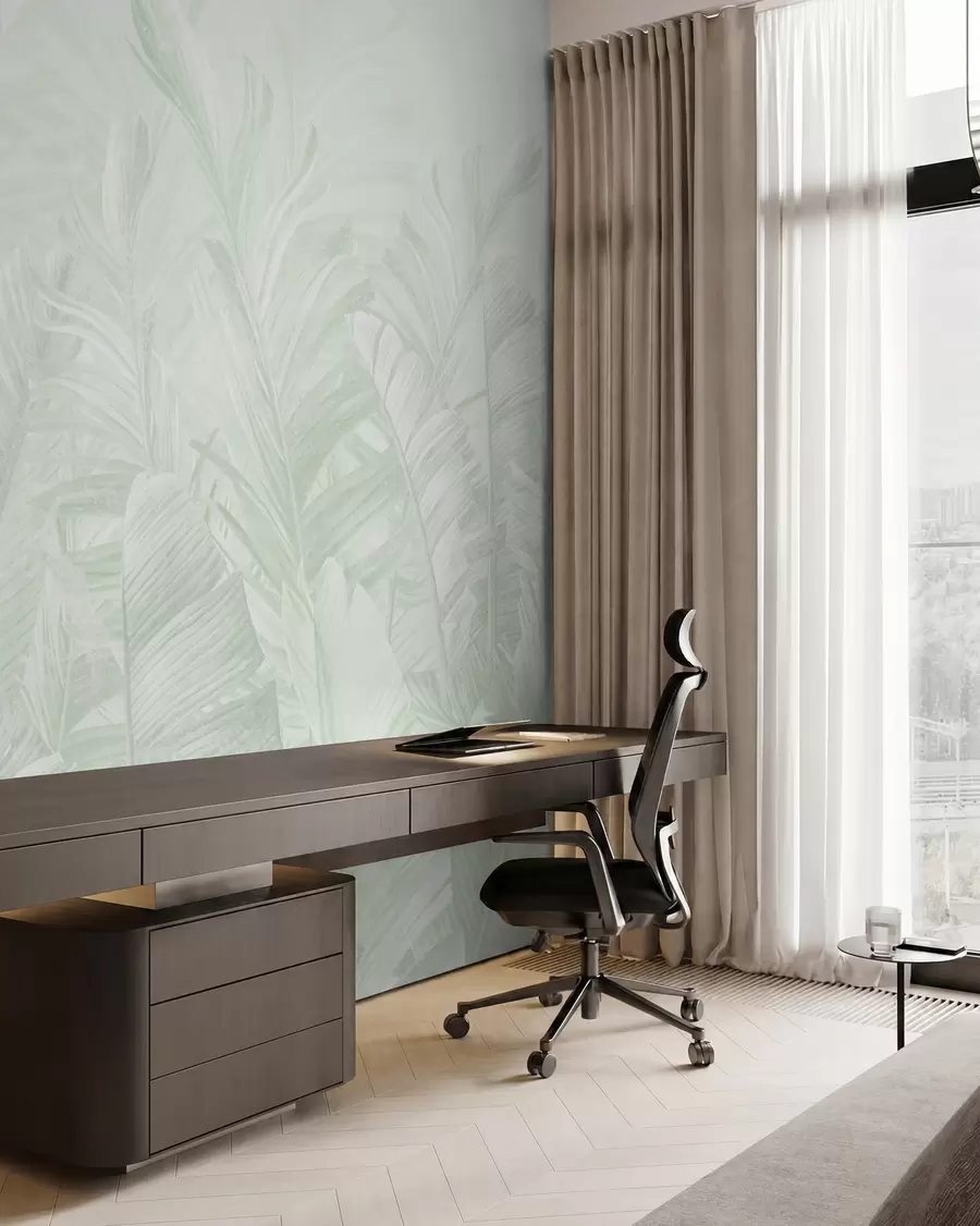 wall murals У тренду тропско зелено лишће u98951v4