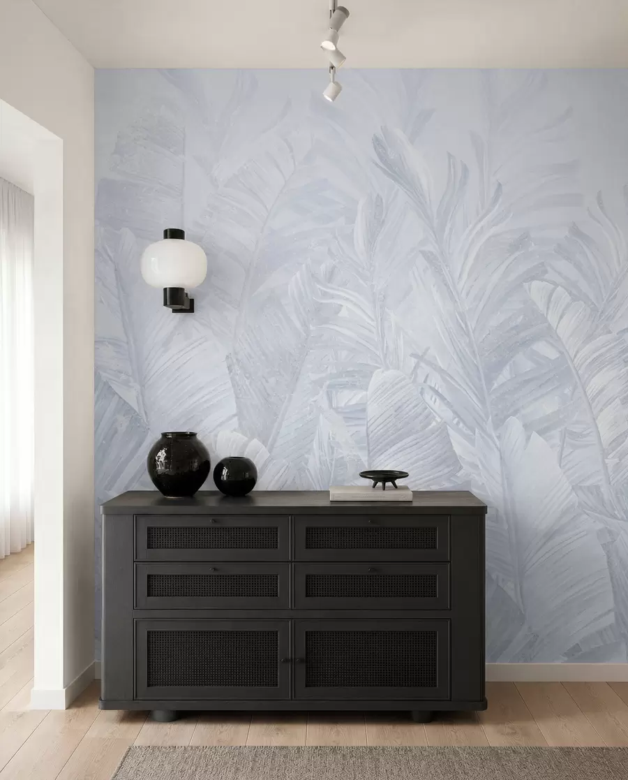 wall murals Тренд листови су тропско плави u98951v5