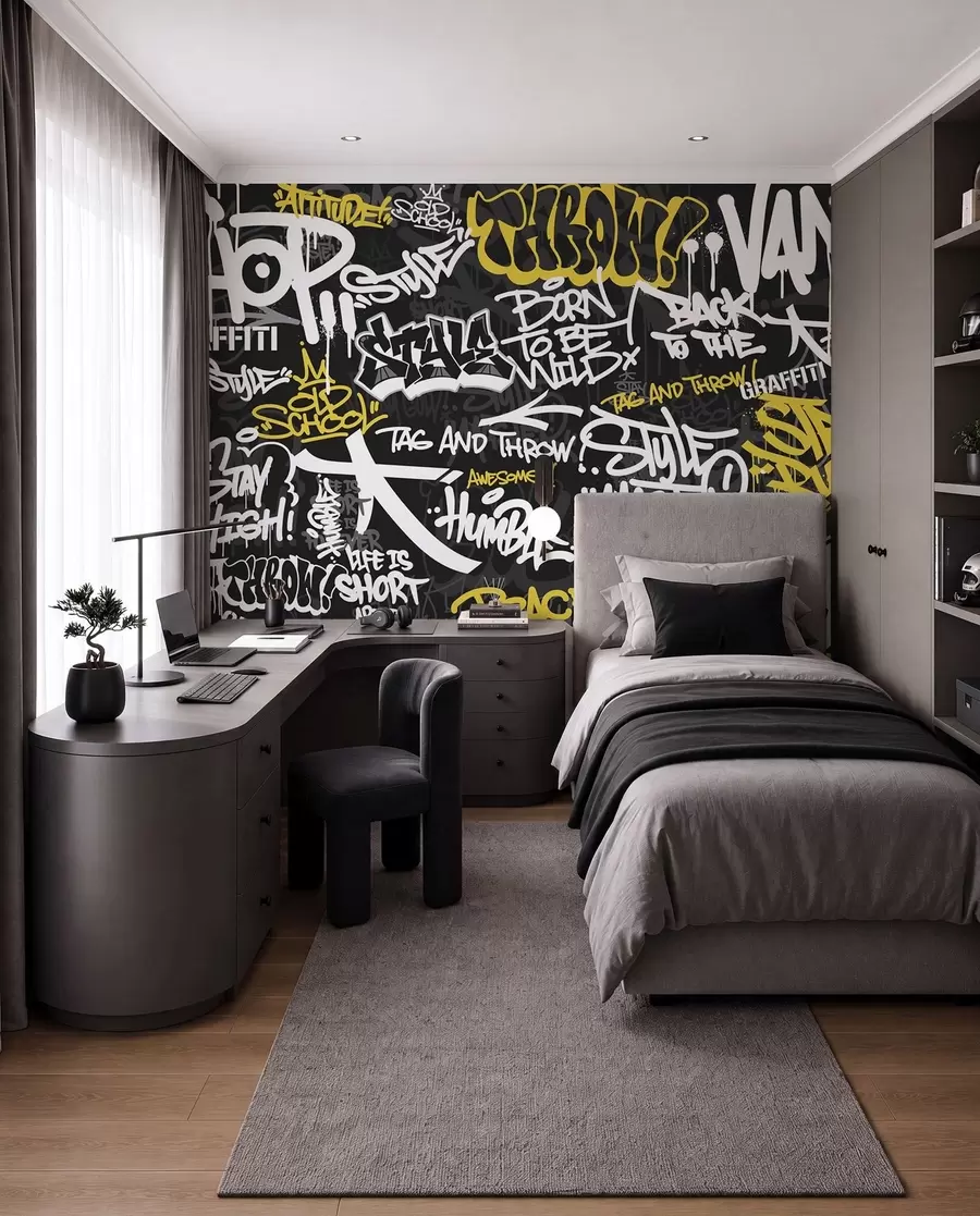 wall murals Ritam urbanih grafita u98895