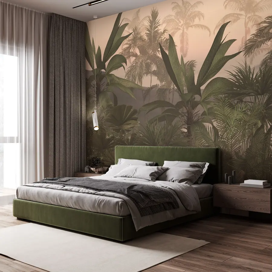 wall murals Тропско дрвеће и лишће u98975