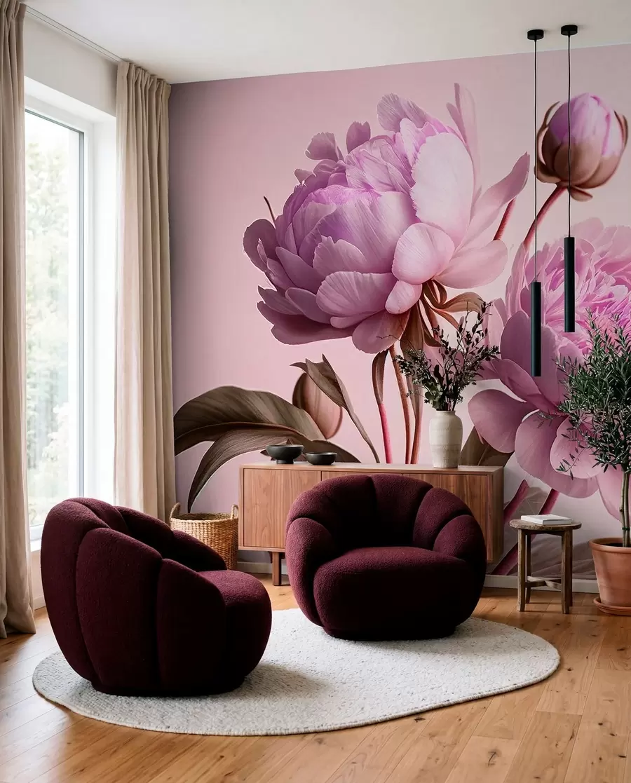 wall murals акварел цвеће u70658v2