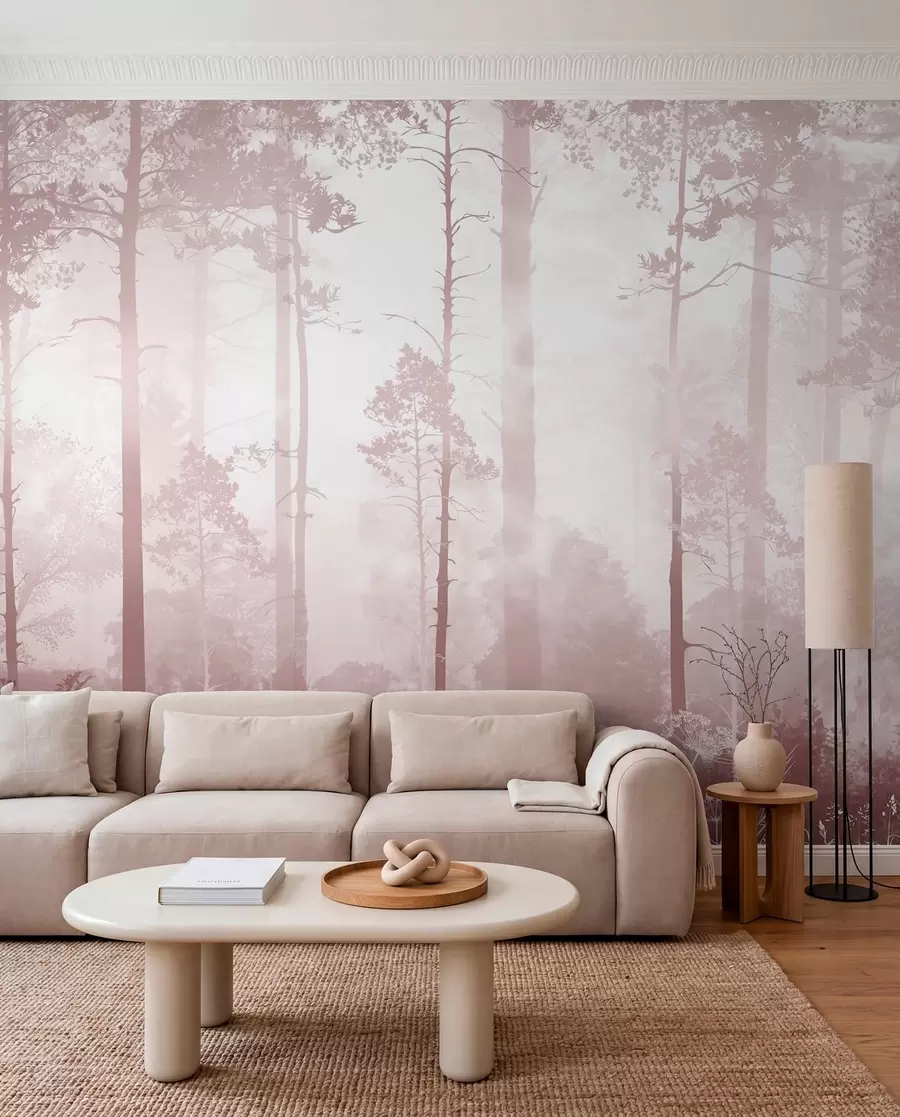 wall murals Ružičasti šumski veo u94439v1