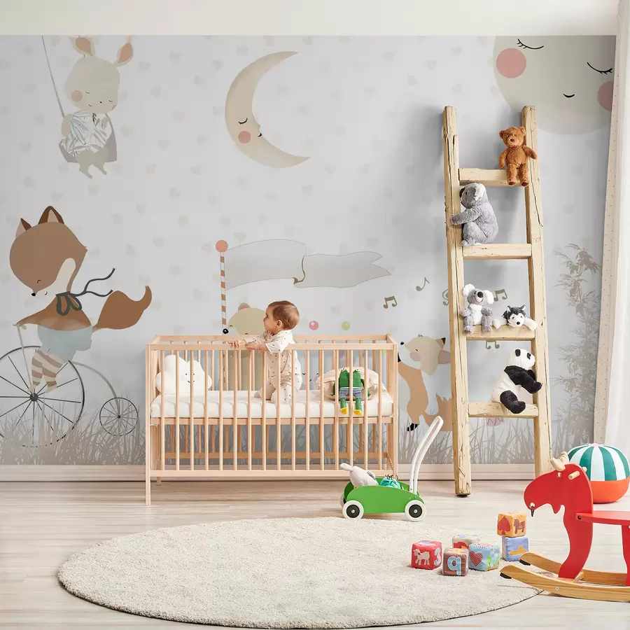 wall murals Дизајн тапета са слатким животињама u99000