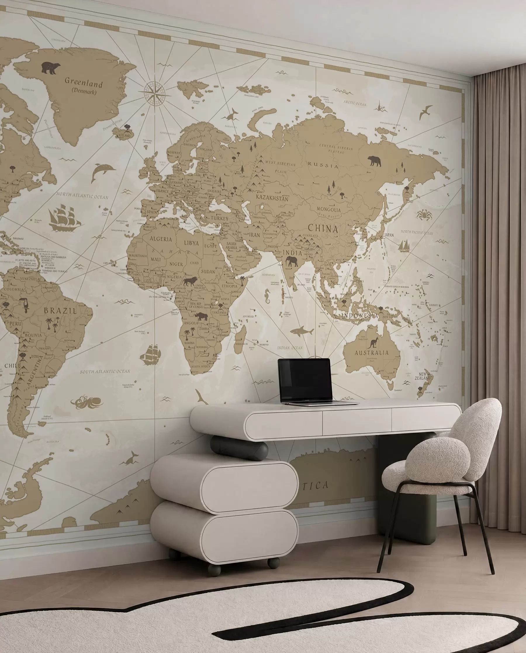 wall murals Atlas putnika u99074