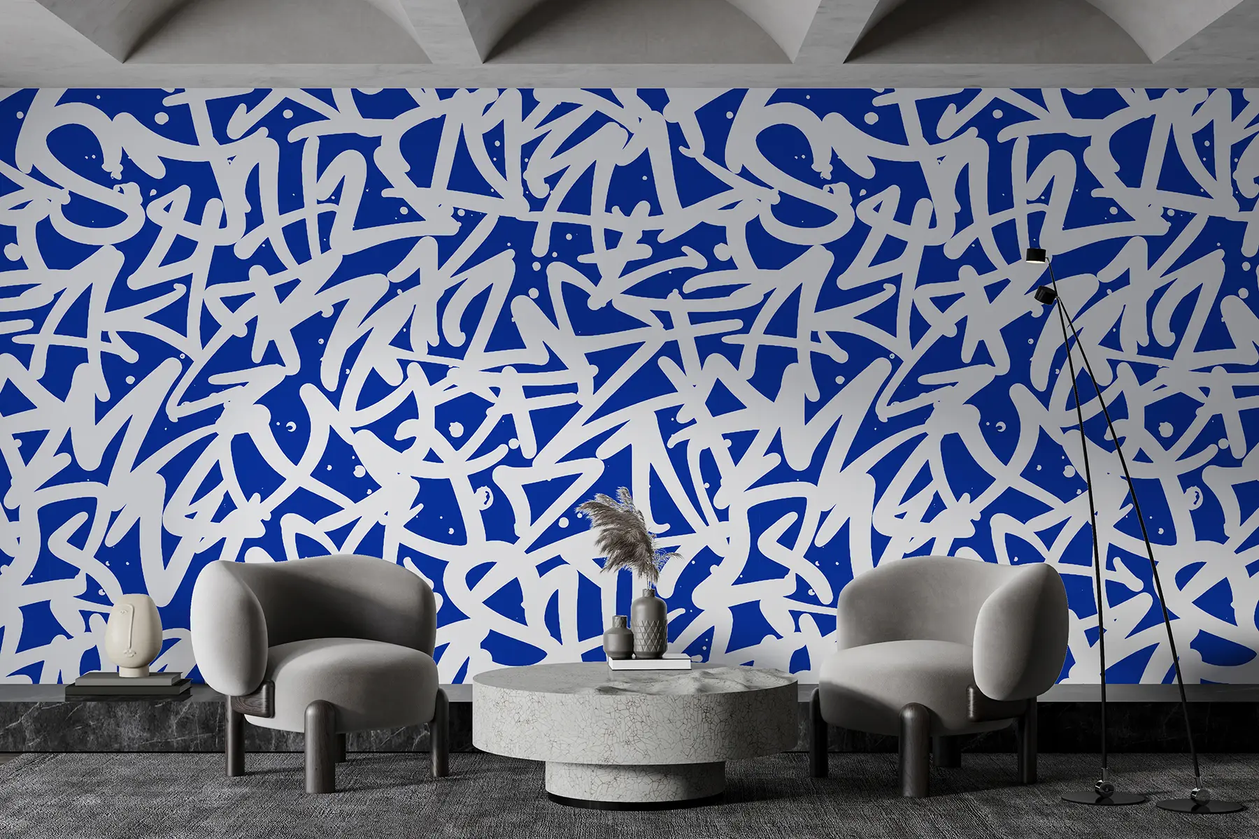 wall murals Емоција графита: Плава u99087v2