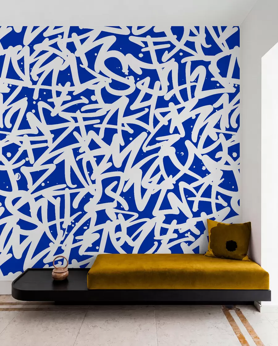 wall murals Емоција графита: Плава u99087v2