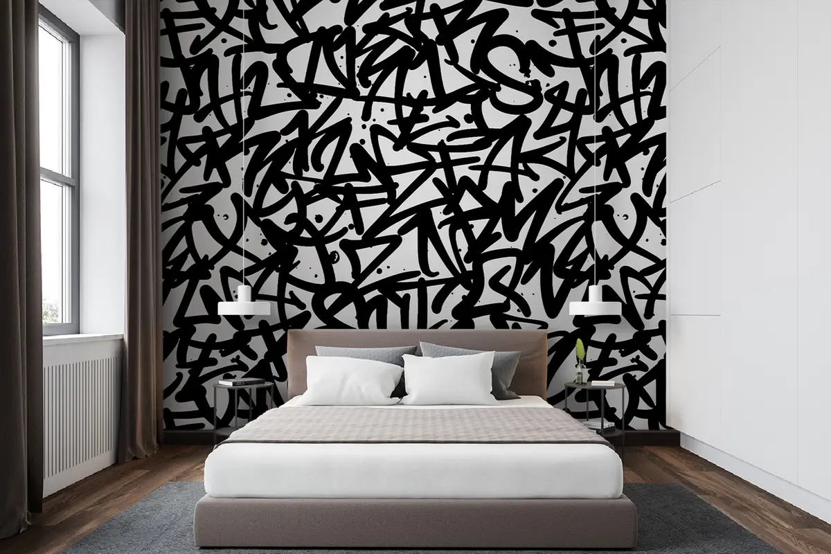 wall murals Емоција графита: црна u99087v3