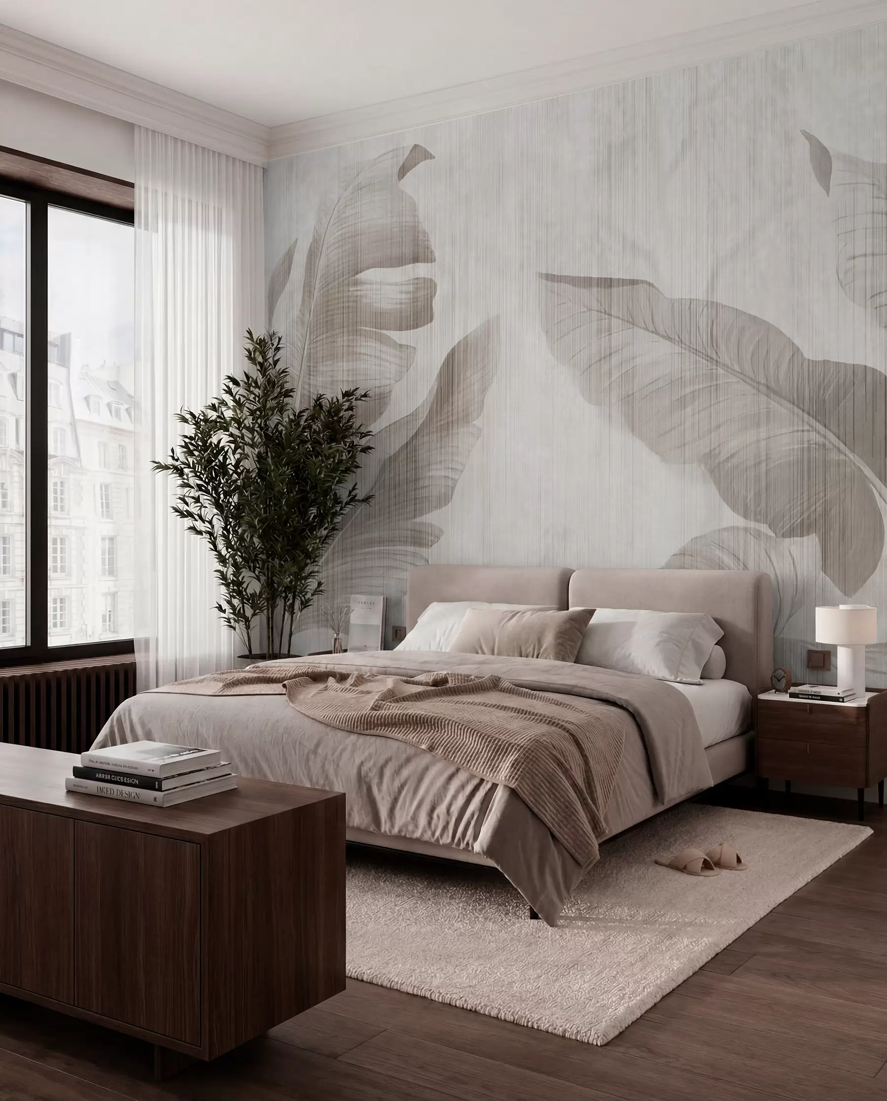 wall murals Sjenke listova banane I u00299d1