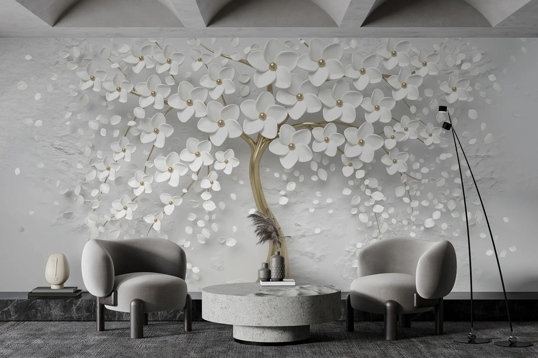 wall murals Дрво са малим цветовима u37065d3