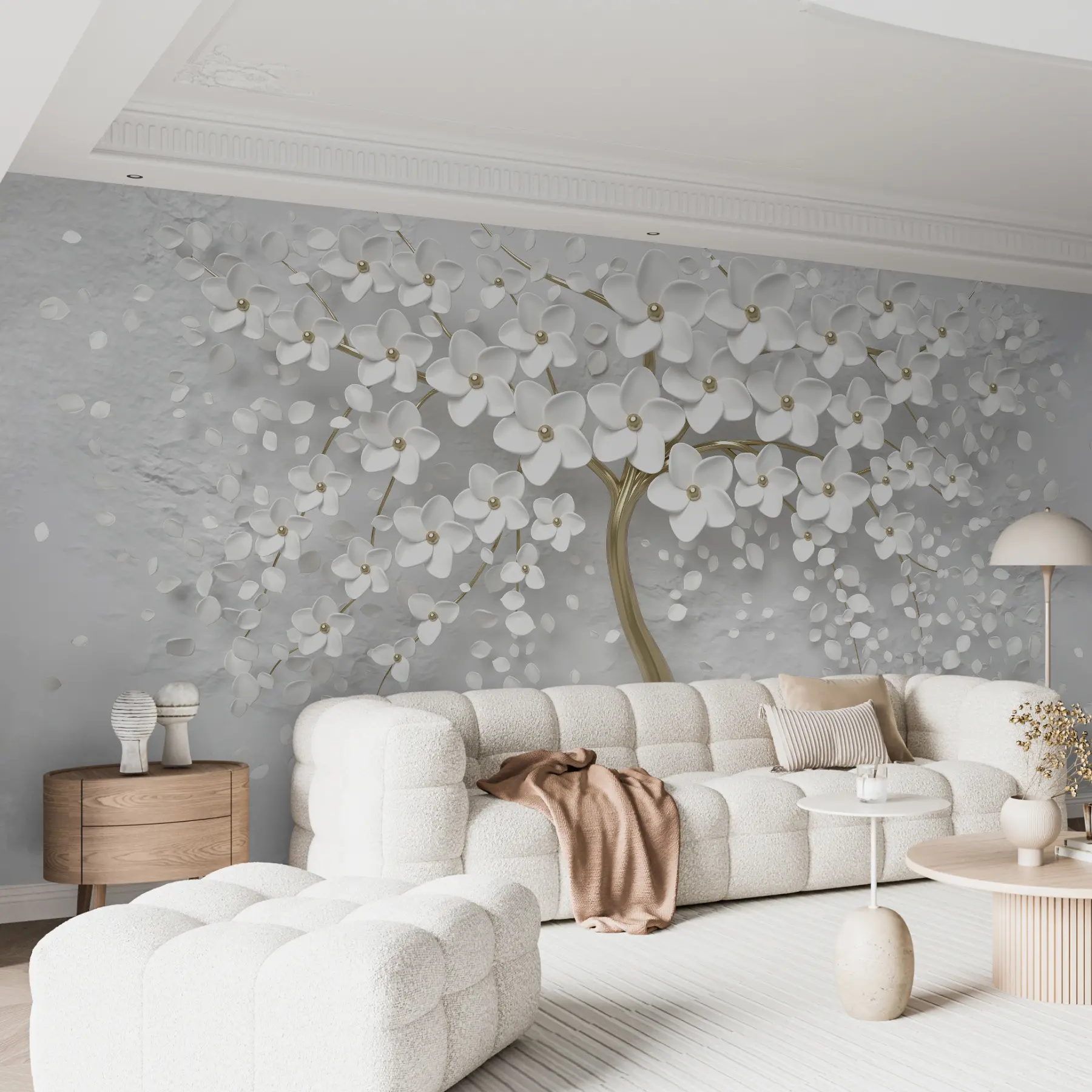 wall murals Дрво са малим цветовима u37065d3