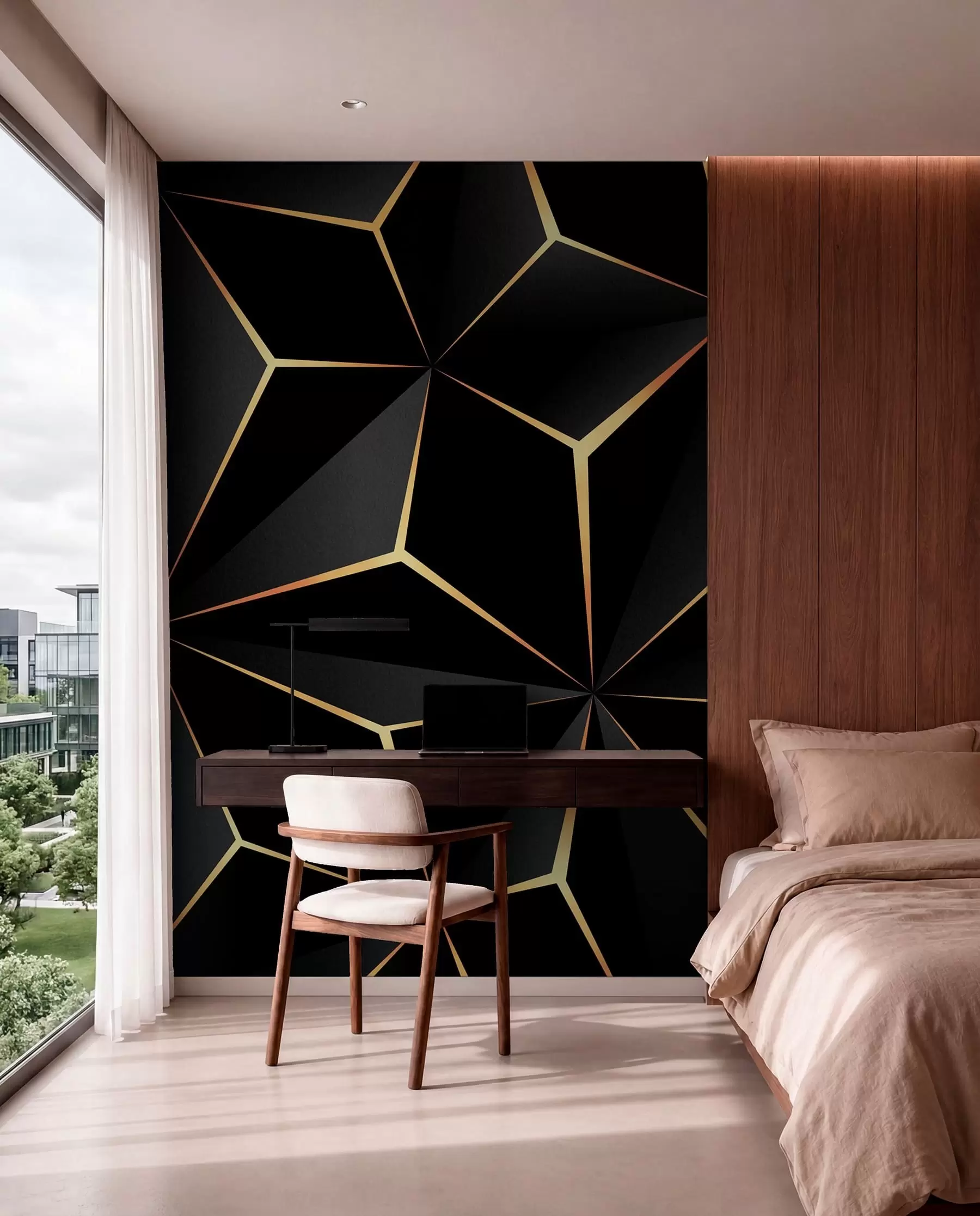 wall murals Crne i zlatne plohe I u72104d1