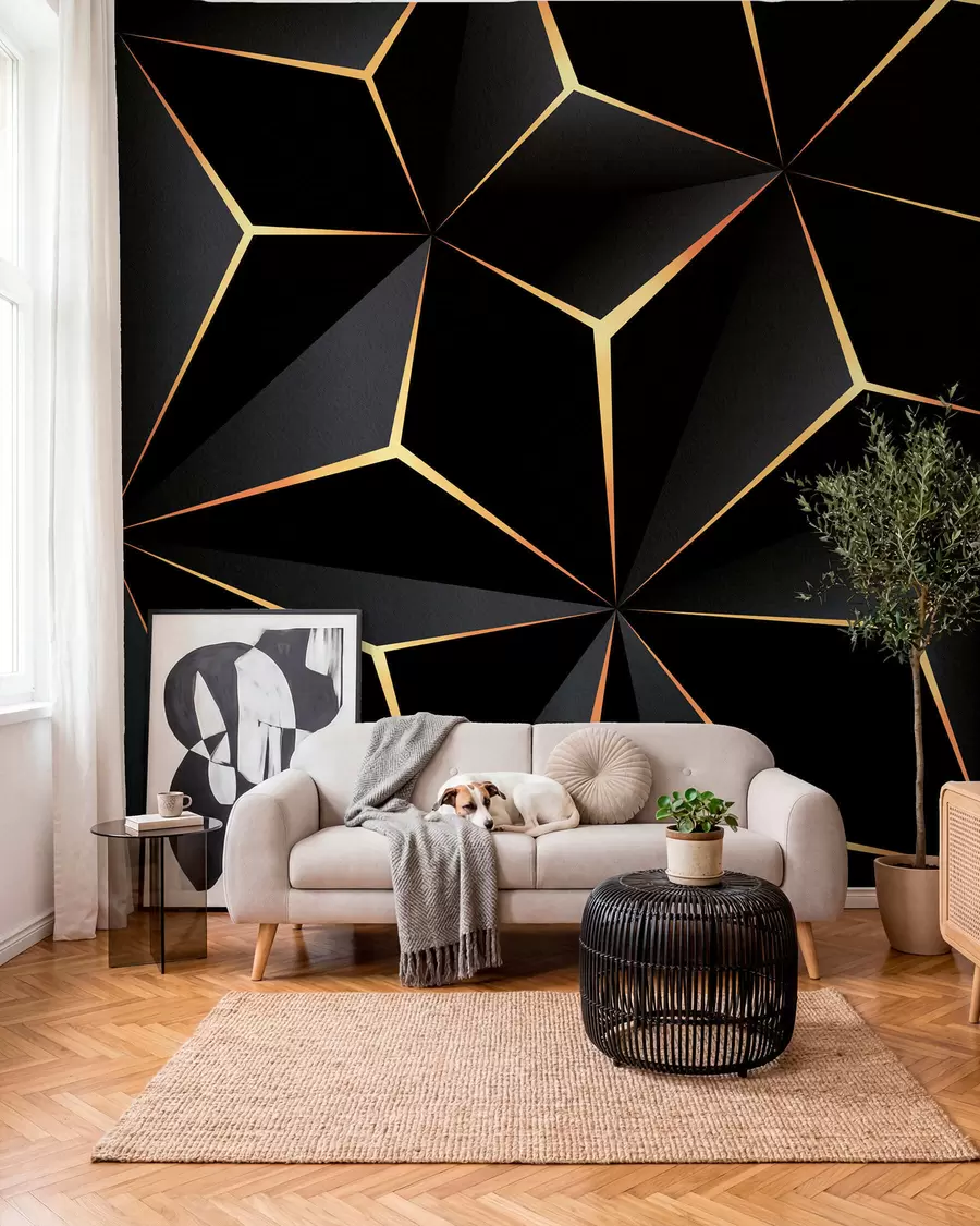 wall murals Crne i zlatne plohe I u72104d1