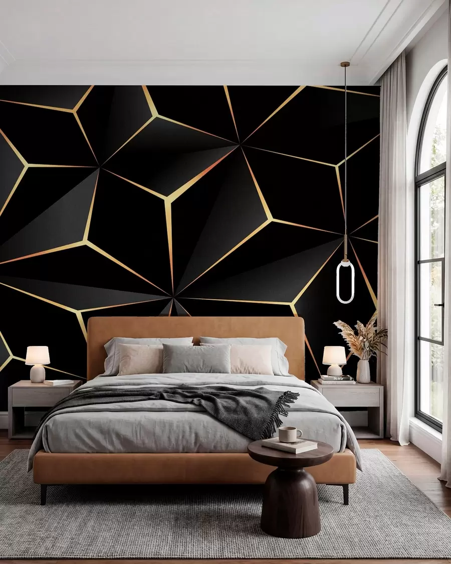 wall murals Crne i zlatne plohe II u72104d2