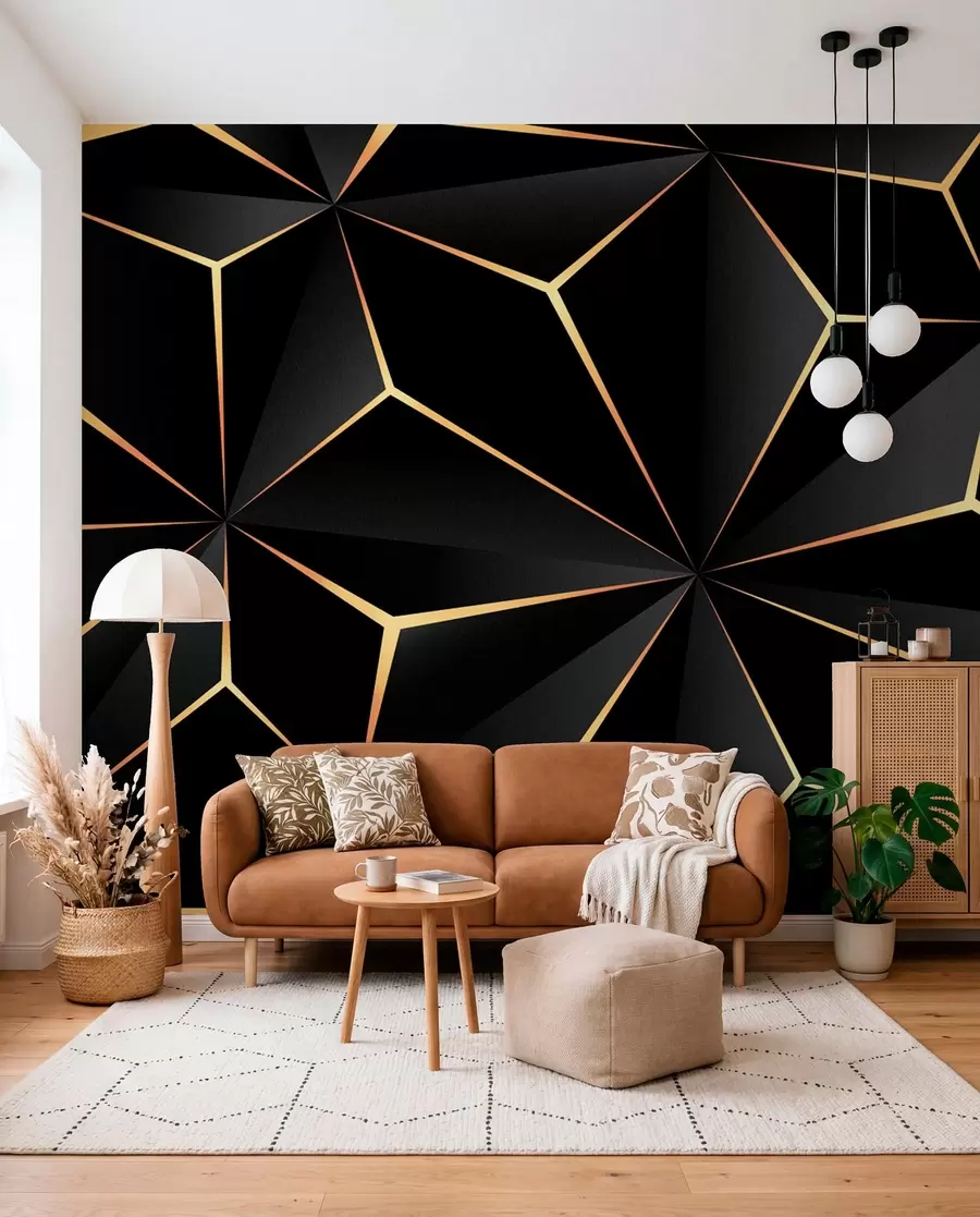 wall murals Crne i zlatne plohe II u72104d2