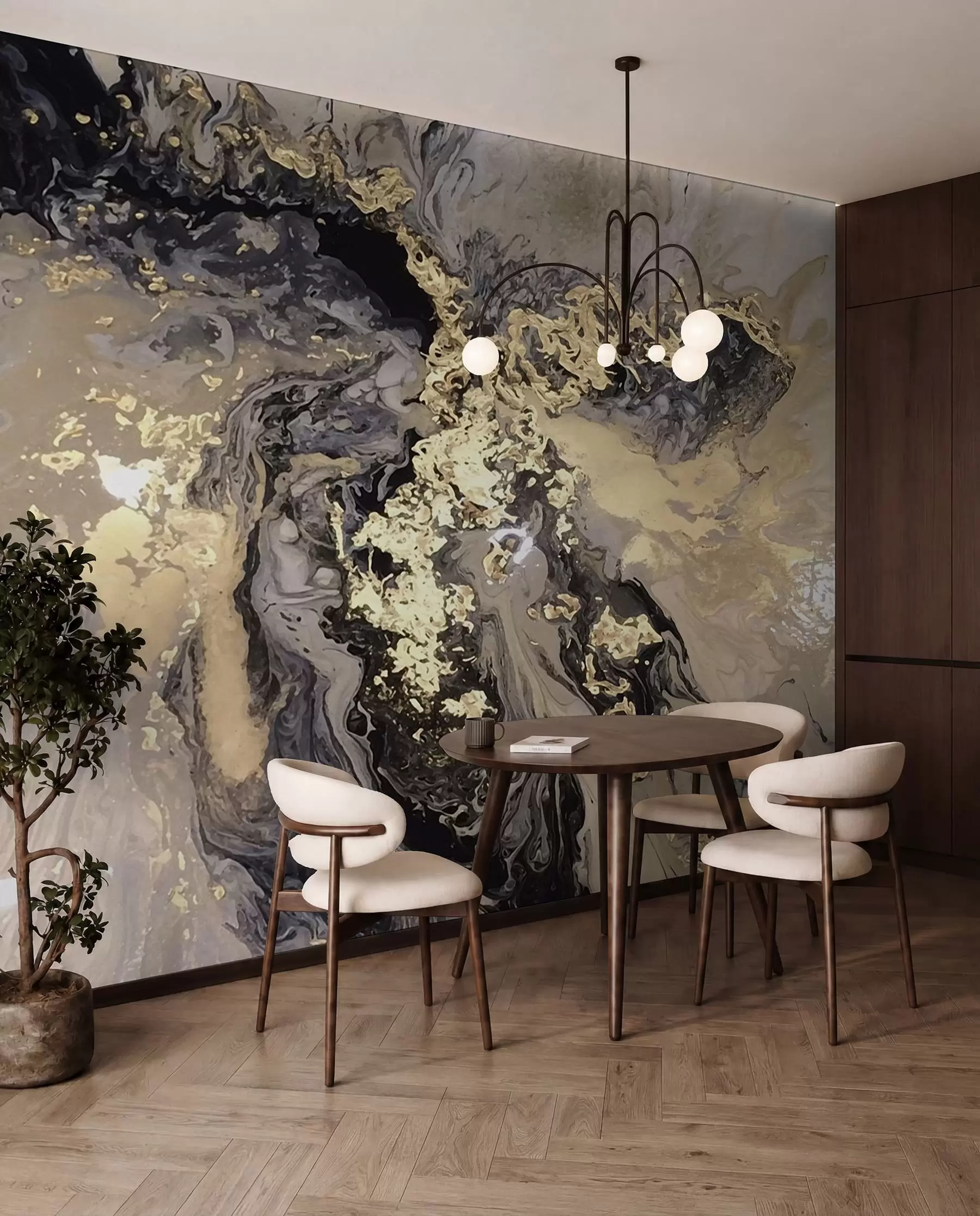 wall murals Црни мермер u16941d2