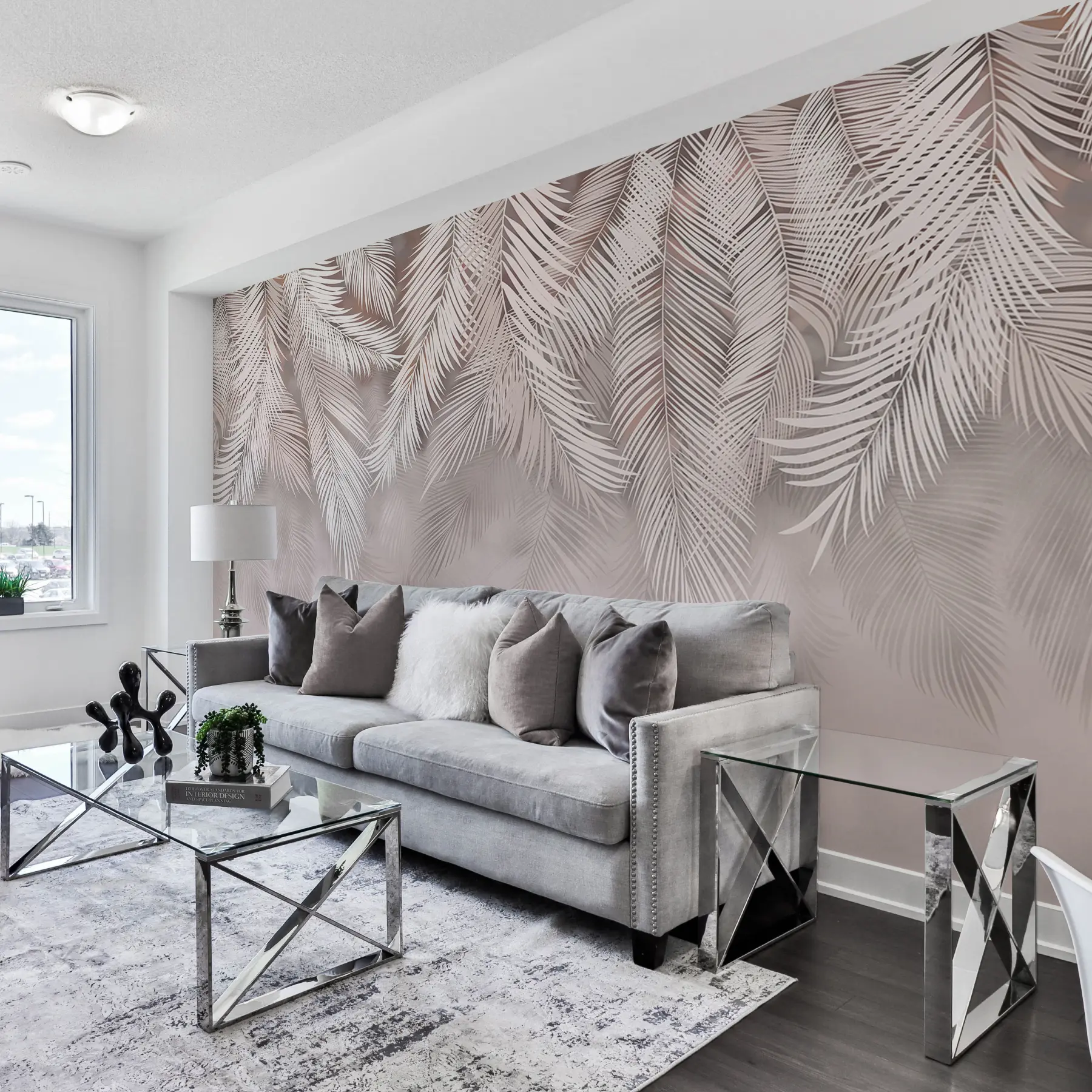 wall murals Нежни висећи листови u48556v5d2