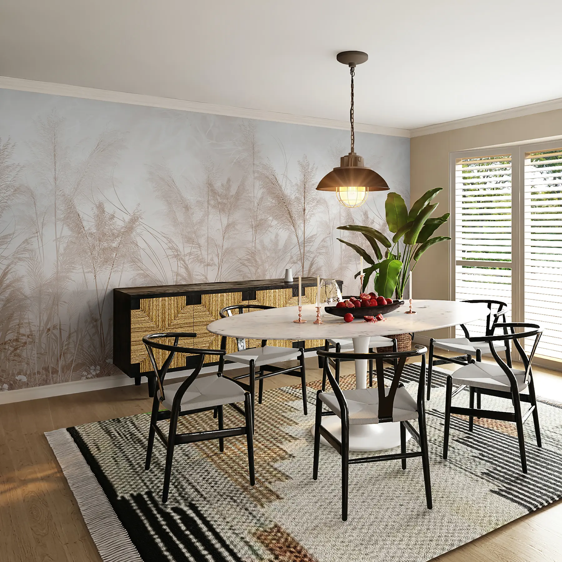 wall murals Високе биљке у пастелним бојама u93903d2